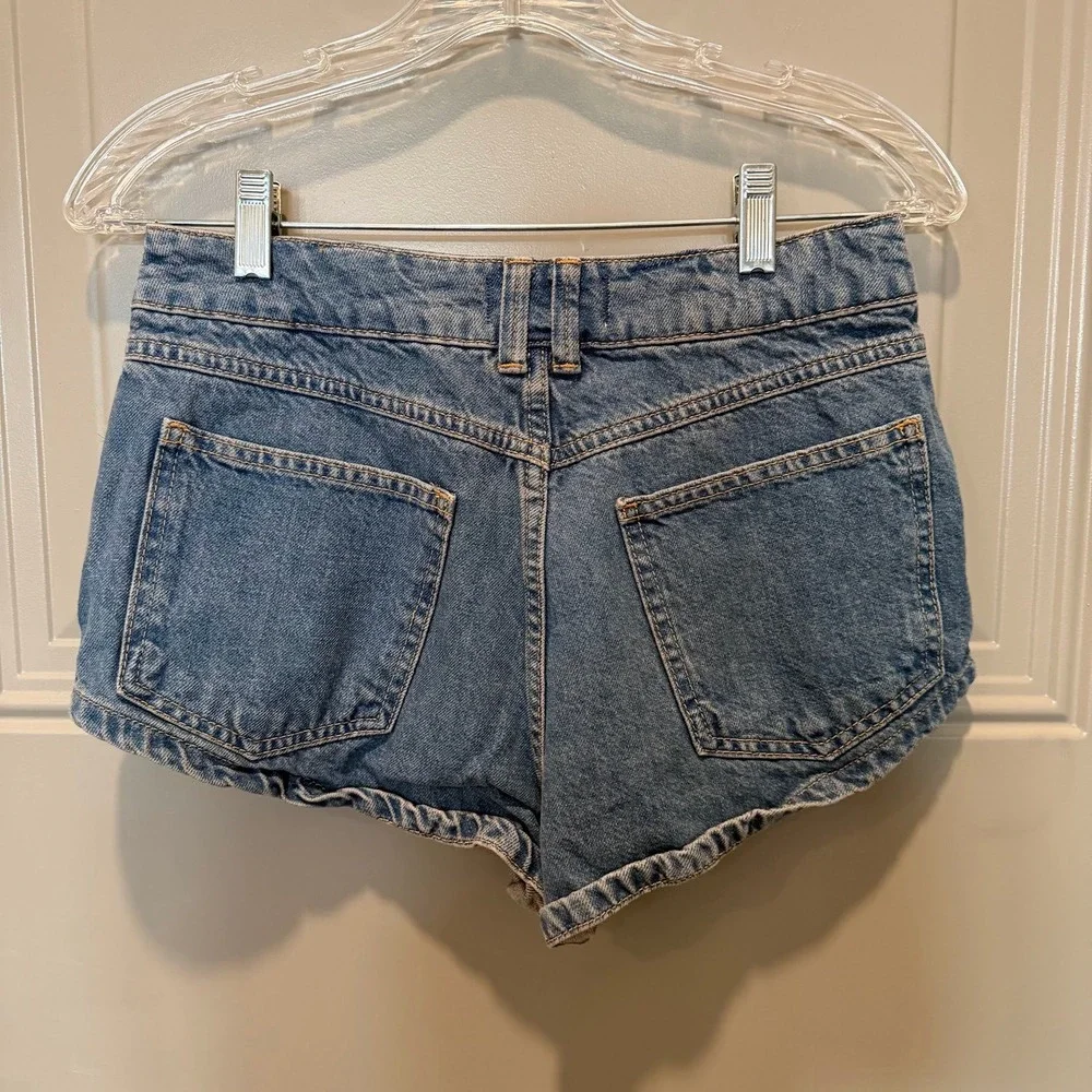 Free People We The Free Prince Street Denim Shorts Size 27 - Picture 2 of 5